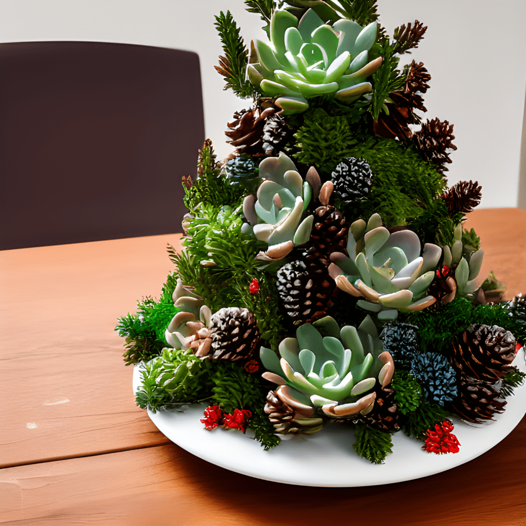 succulent Christmas tree