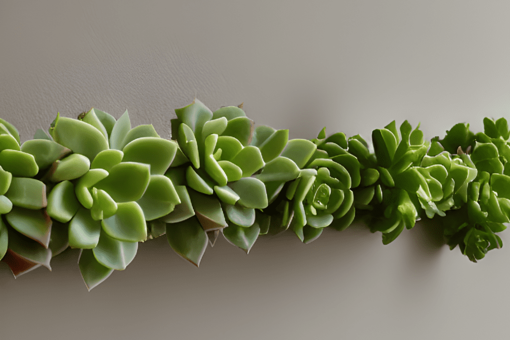 green succulent garland