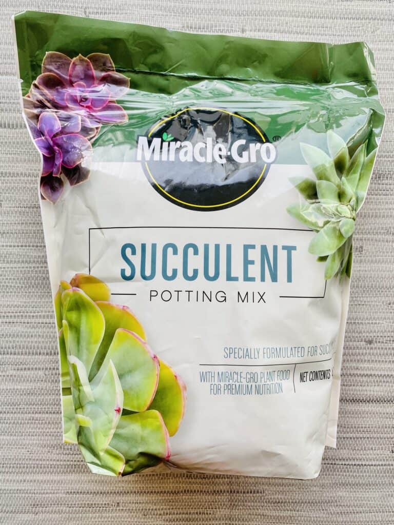 Miracle Gro succulent soil mix