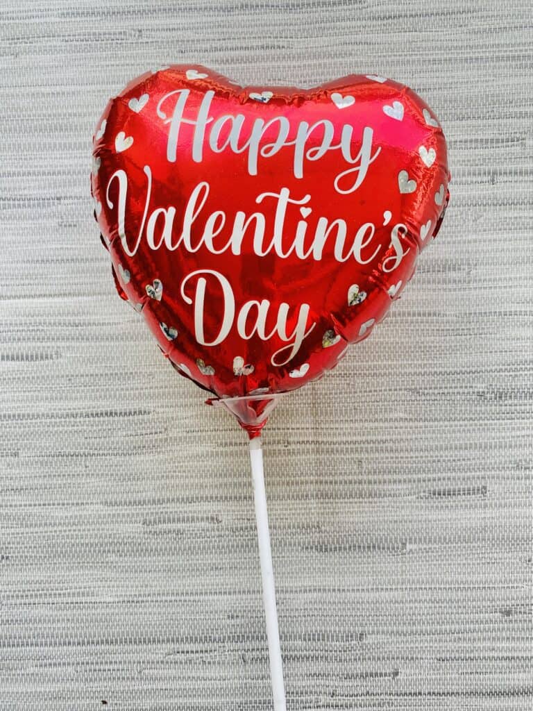 happy valentine's day balloon